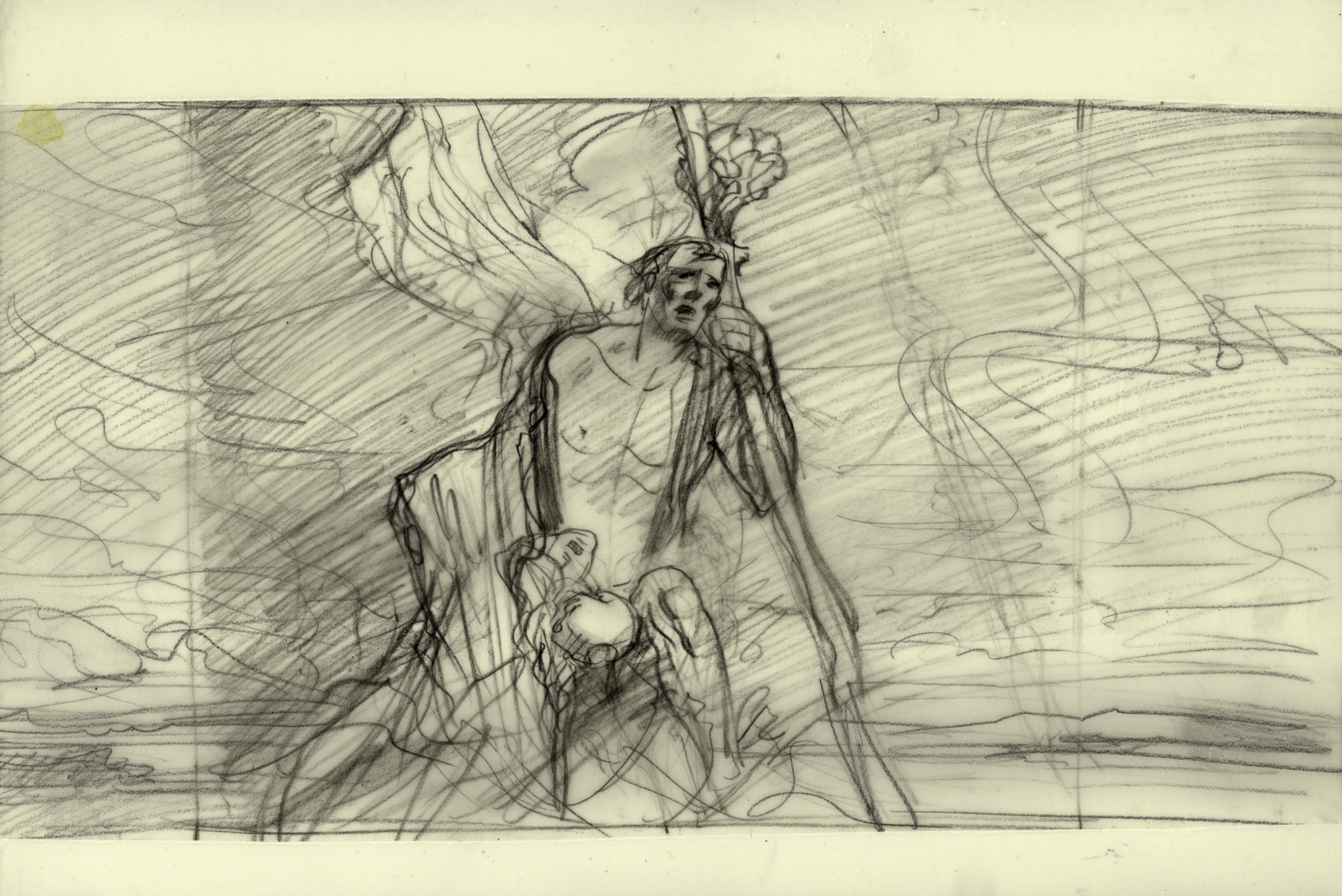Sketch for the Wanderer, Seated