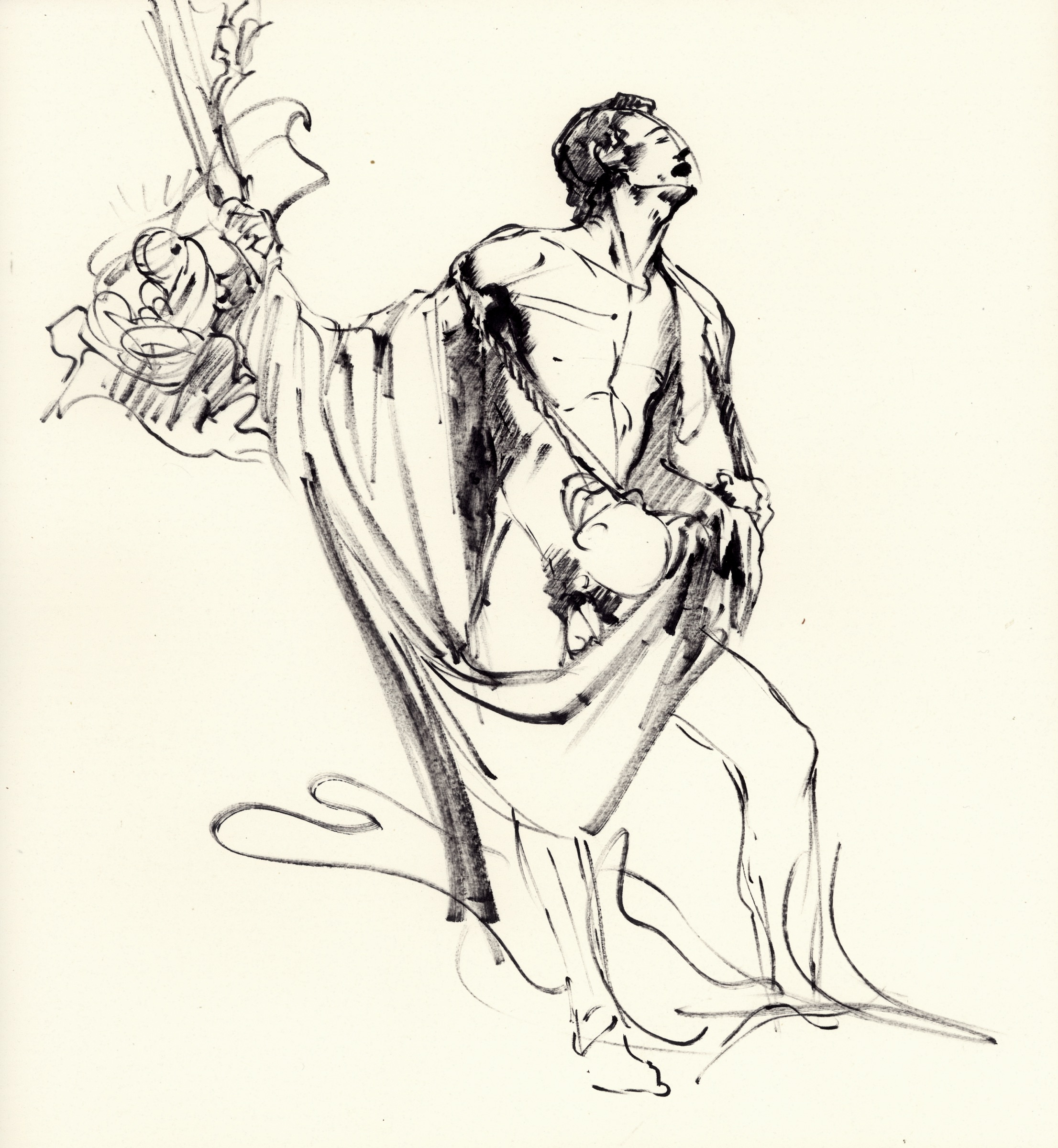 Sketch for the Wanderer, Side View