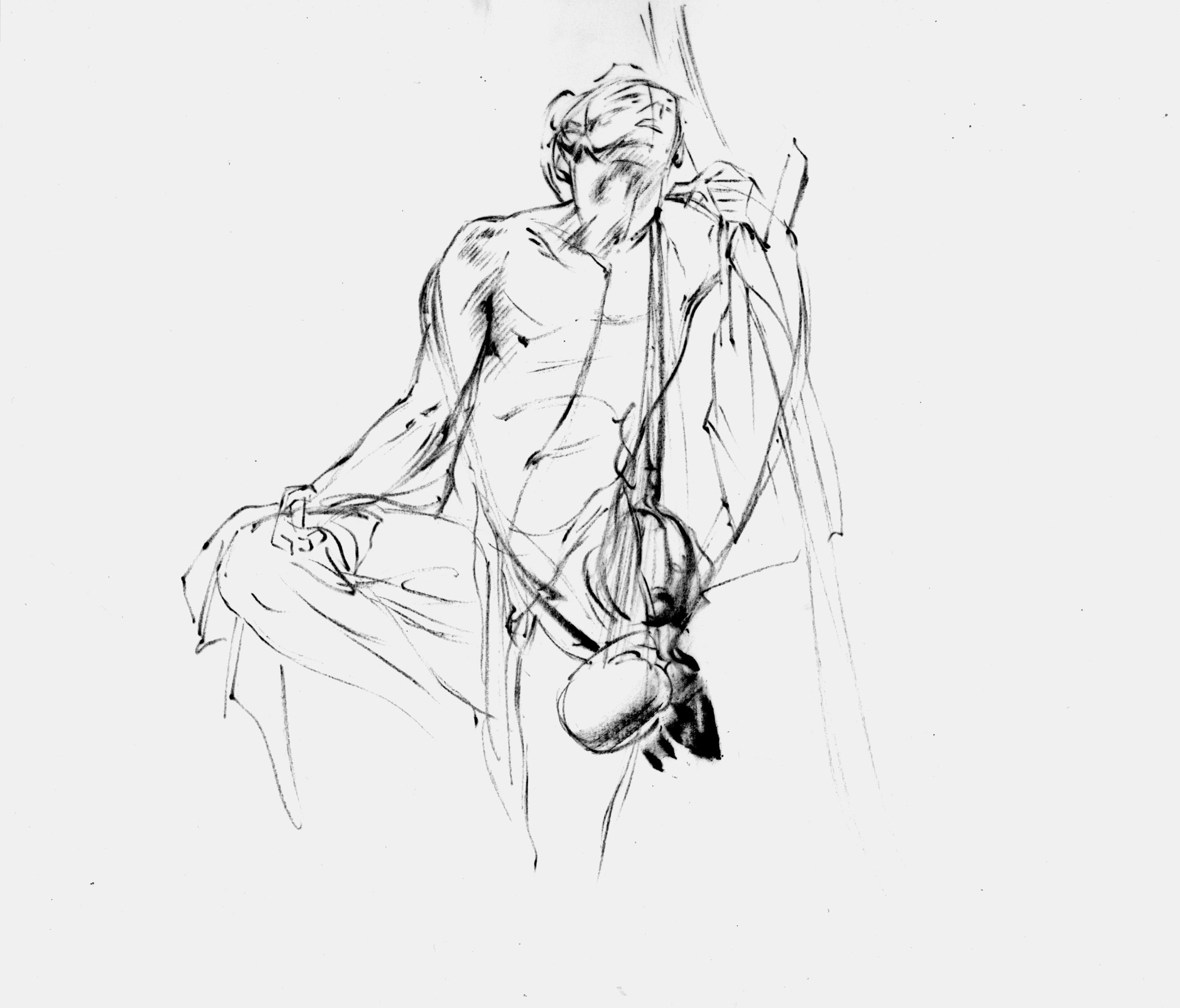 Sketch for the Wanderer, Standing