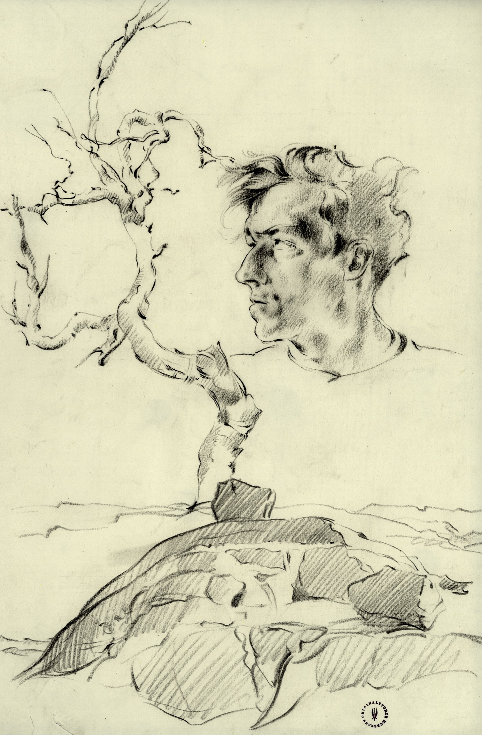 Comrade Portrait and Withered Tree
