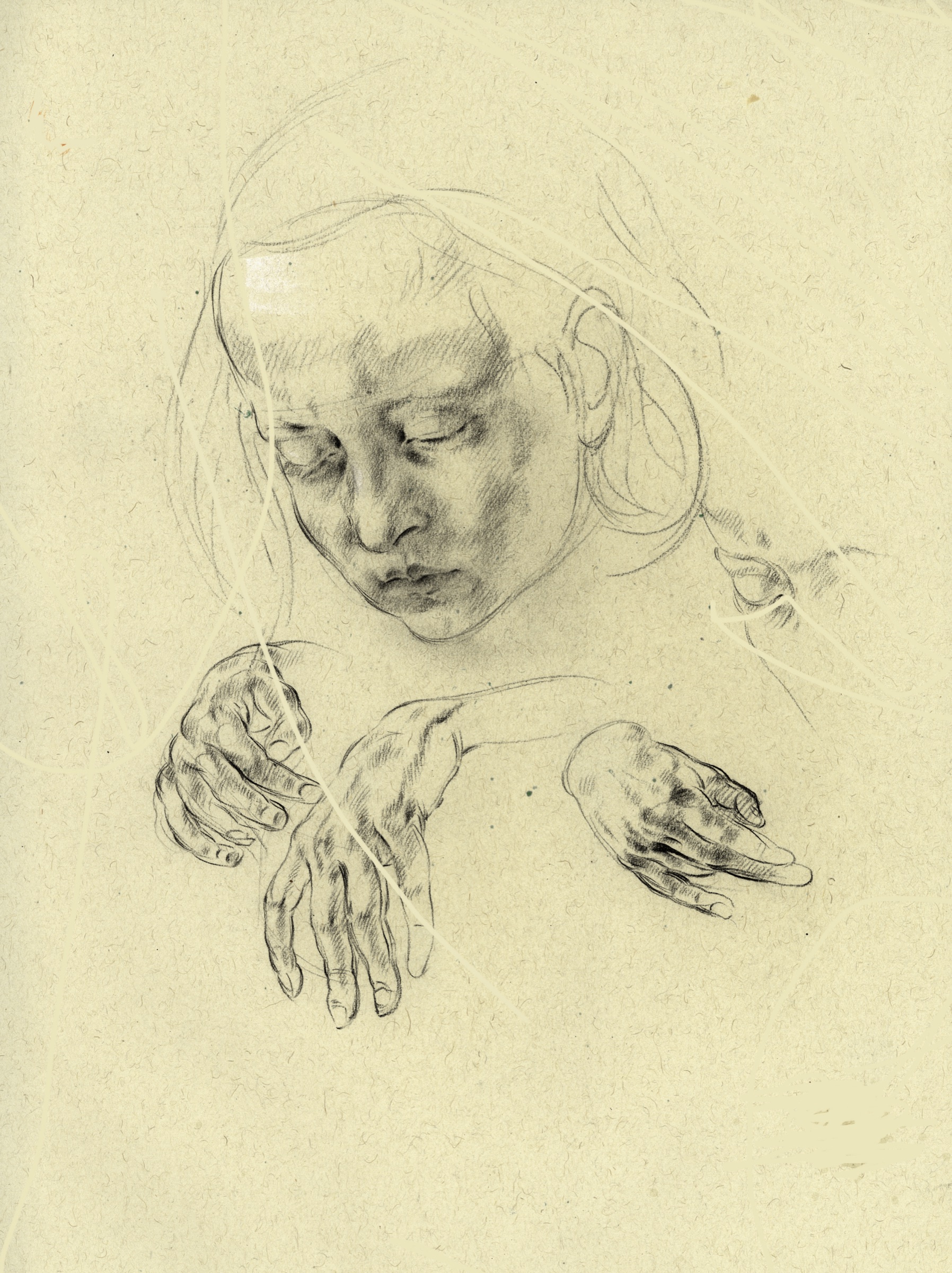 Girl's Head and Hand Studies