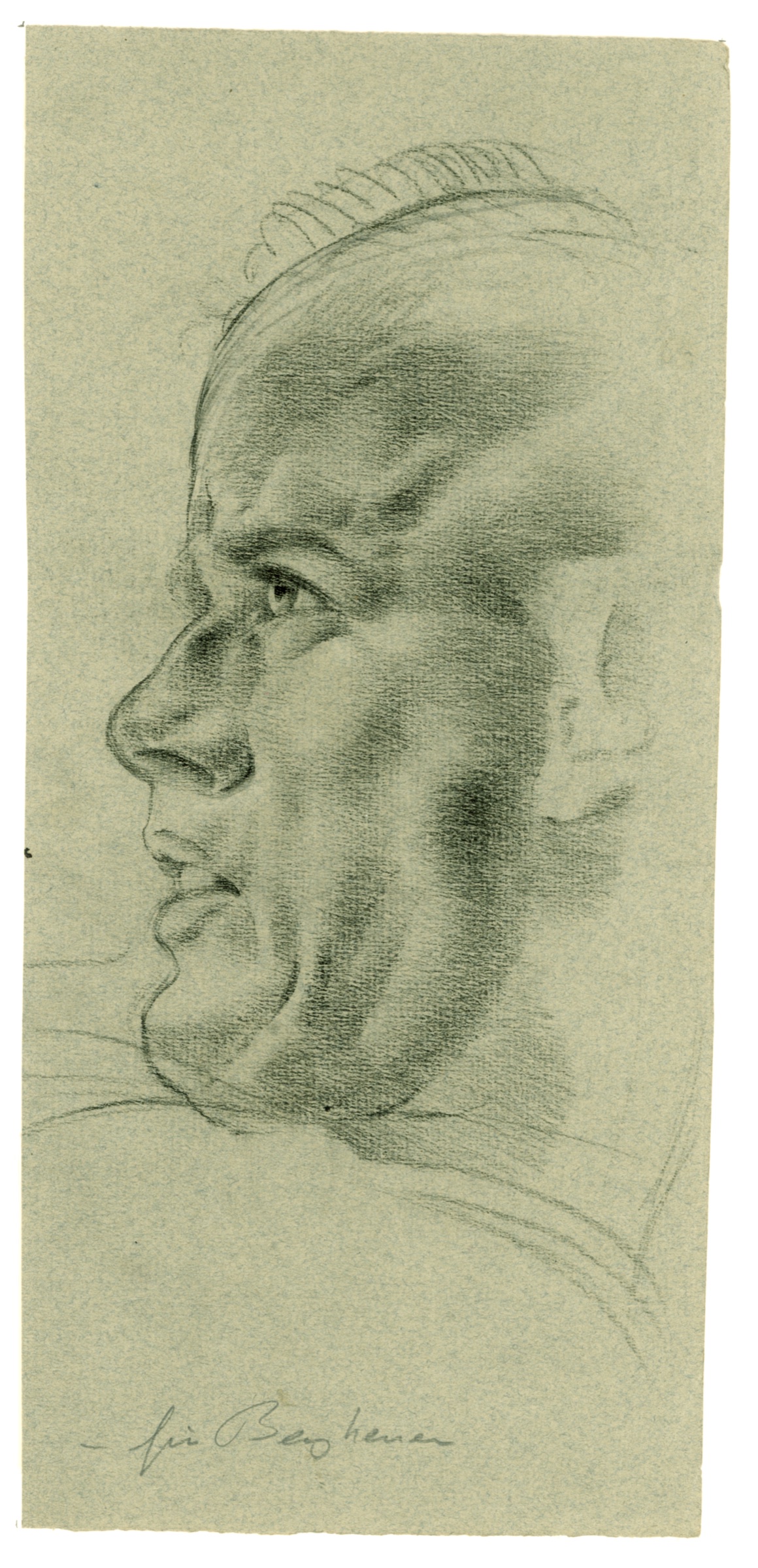 Bergheuer, Gesichtsstudie