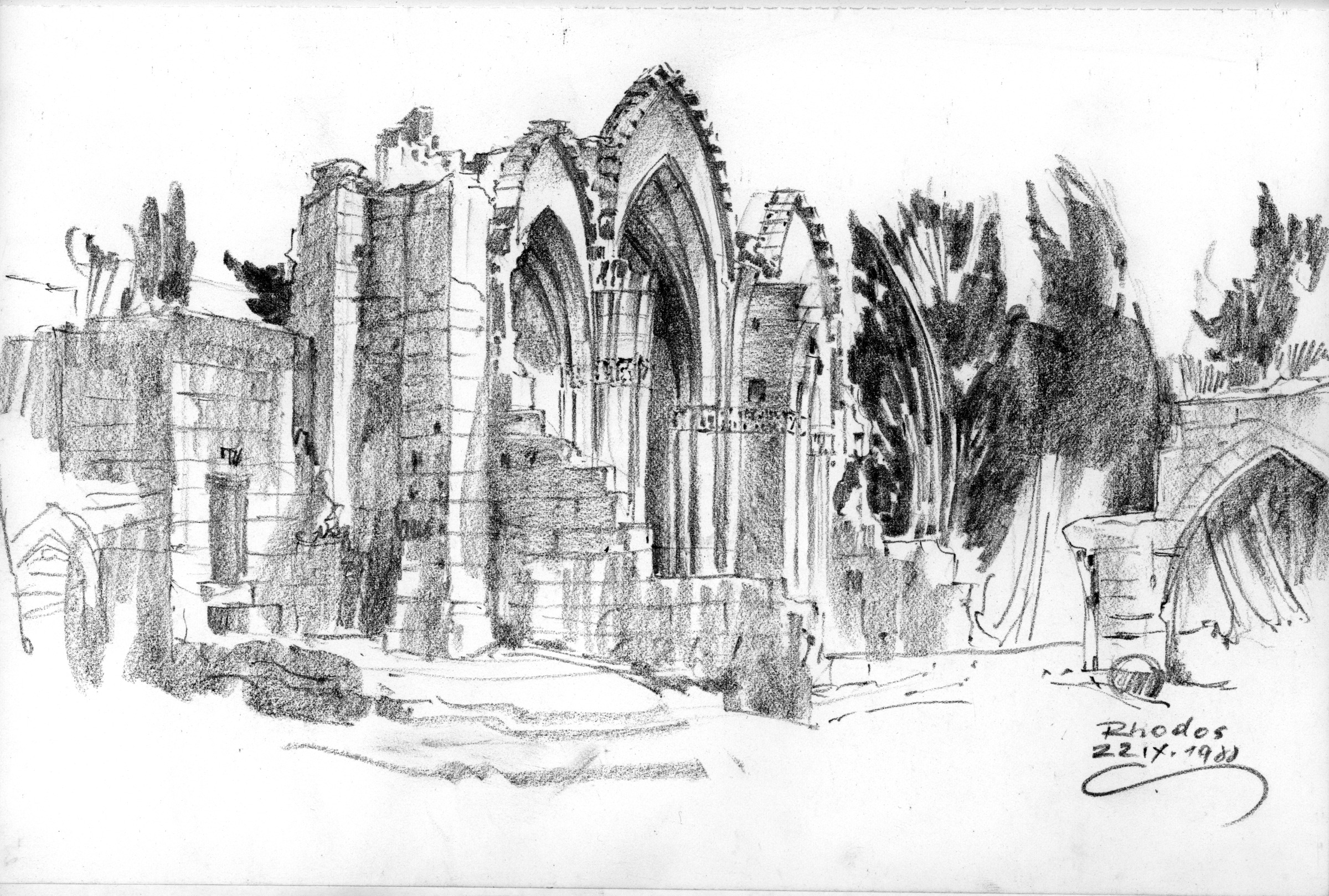 Rhodos, Kirchenruine