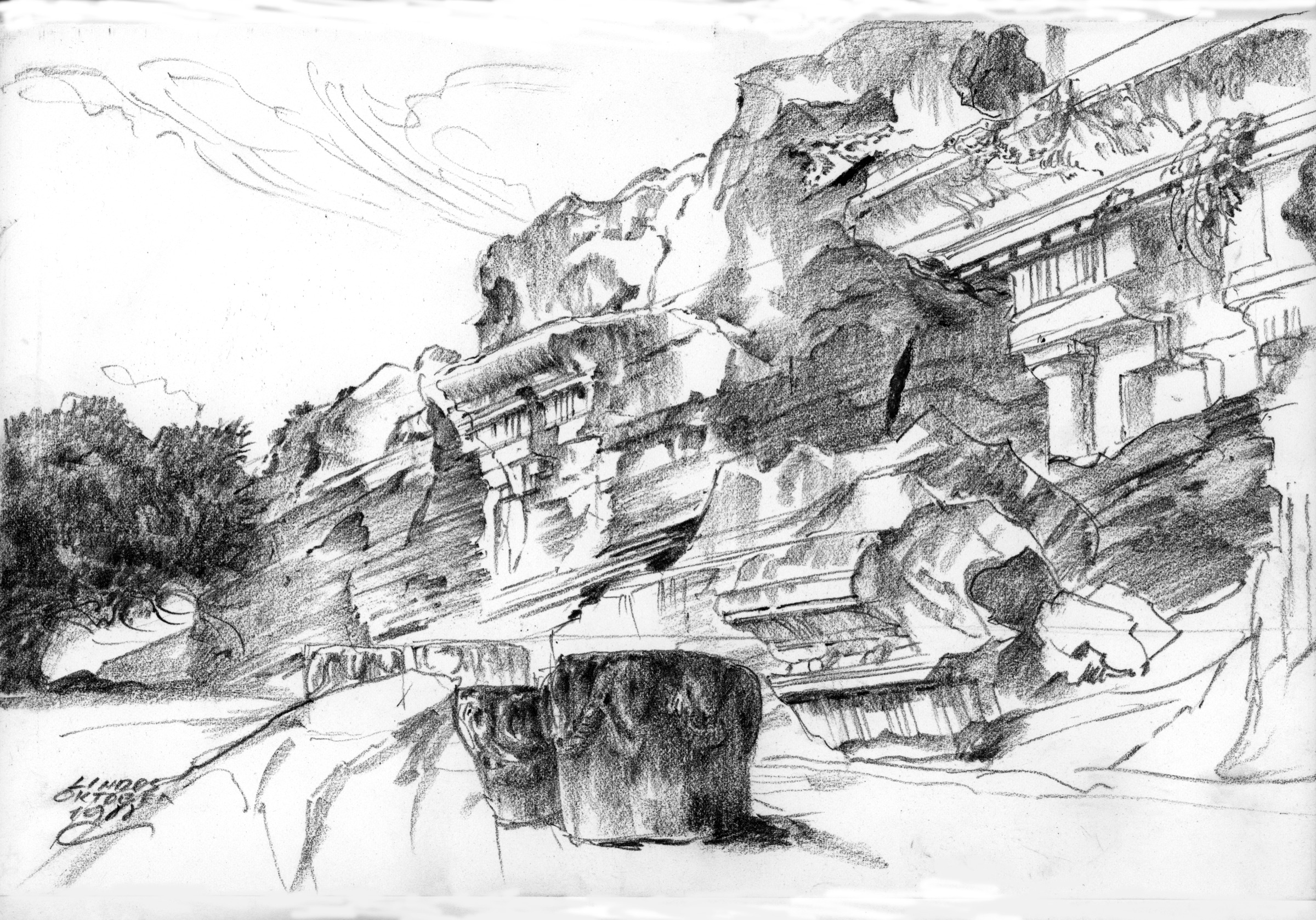 Lindos, Steinbruch