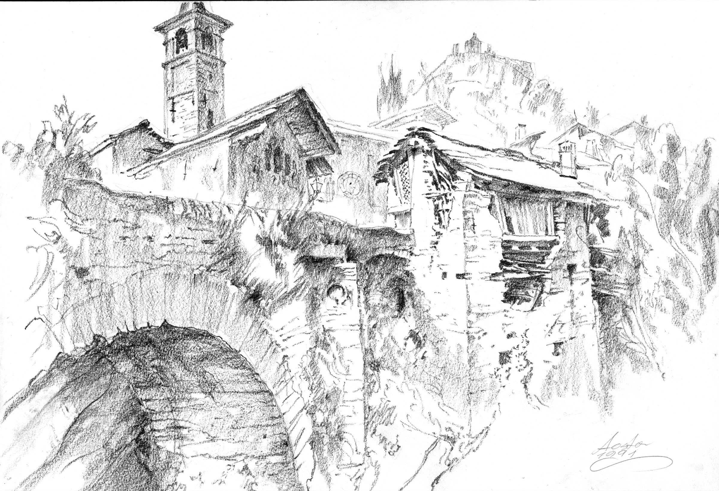 Aosta, Village