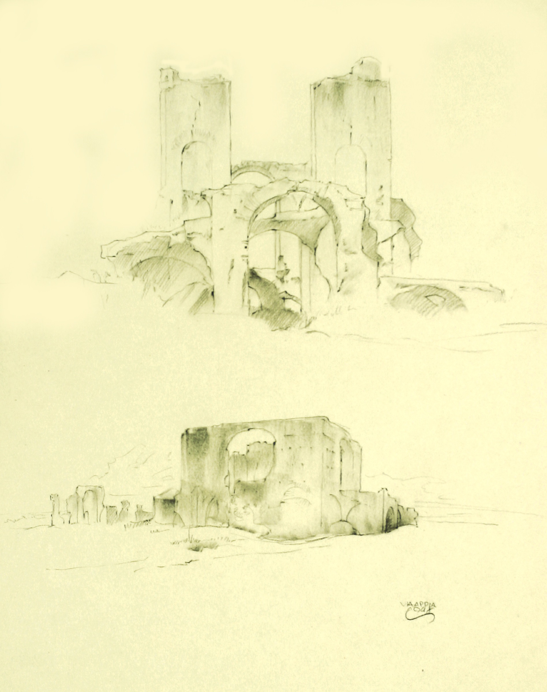 Ruins on the Via Appia