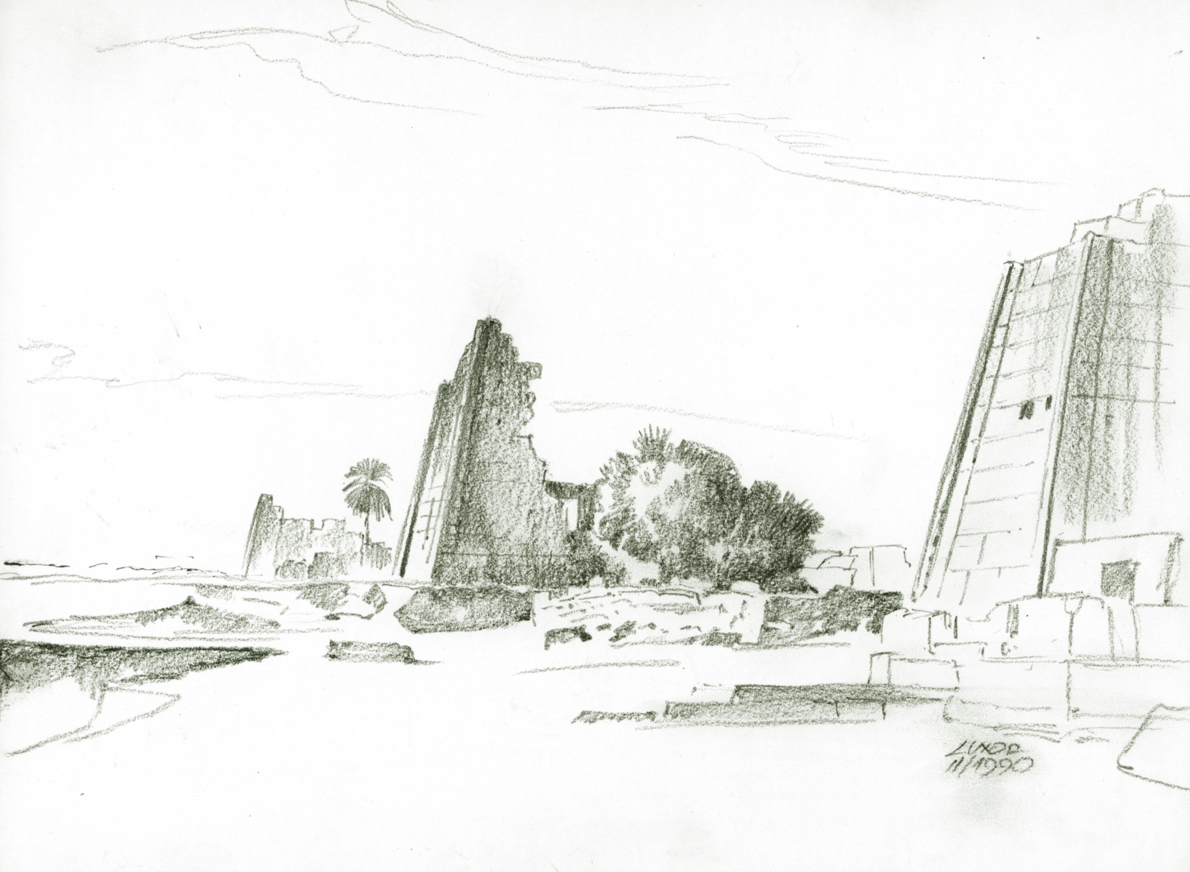 Luxor, Tempelreste