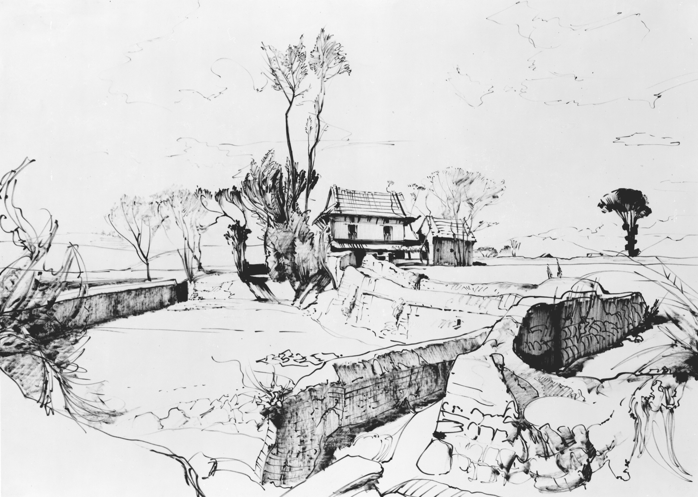 Farmhouse in the Fields