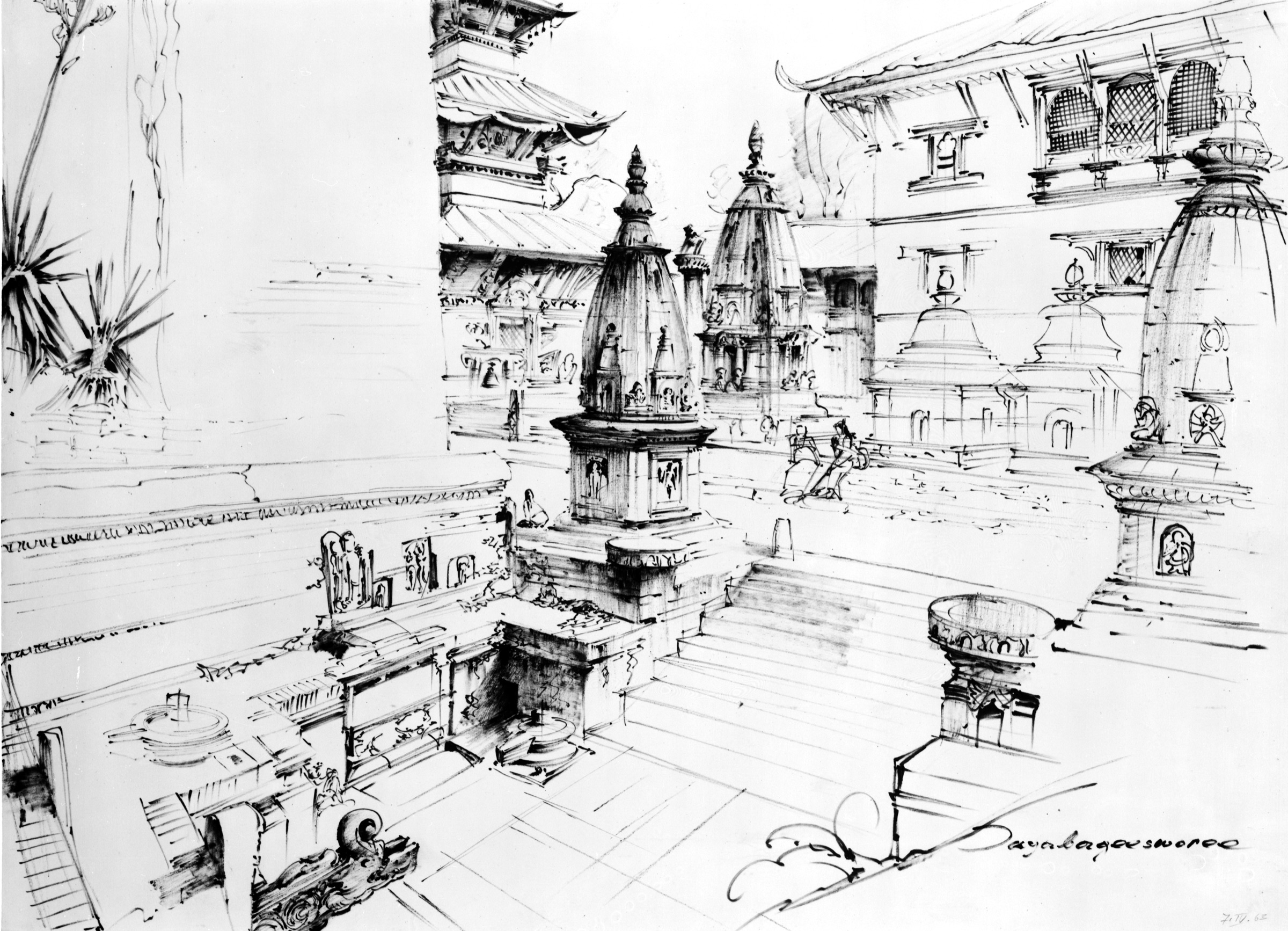 Jayabageesworee, Temple and Fountain Complex