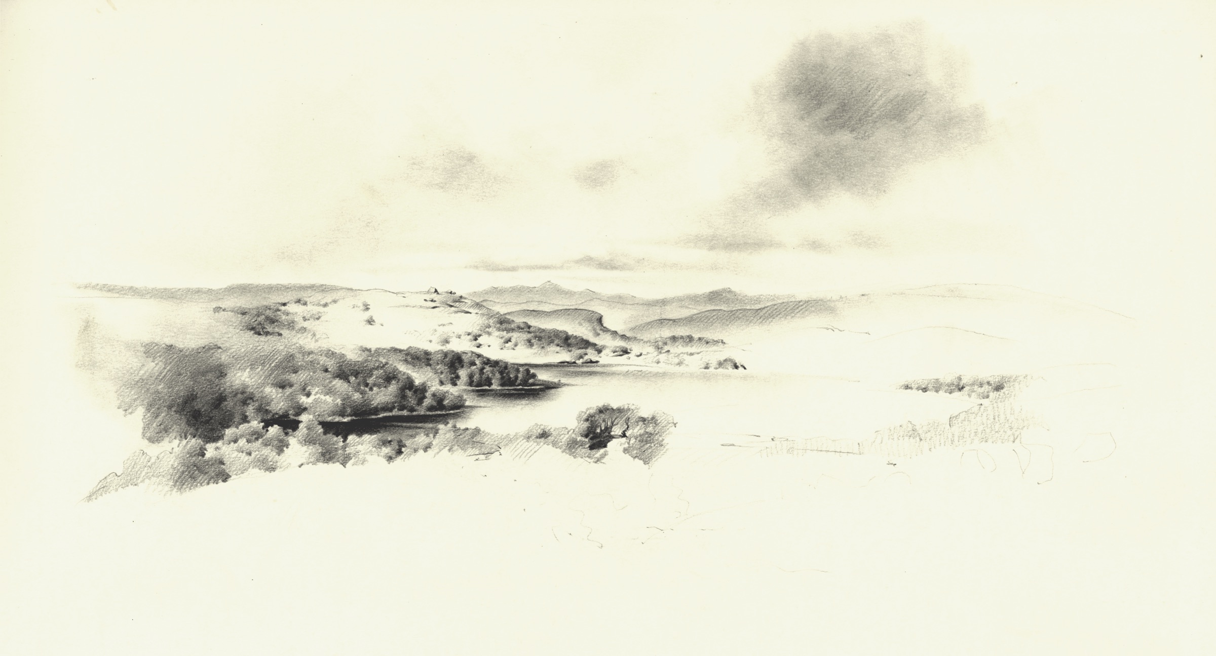 Tundra Landscape with Lake