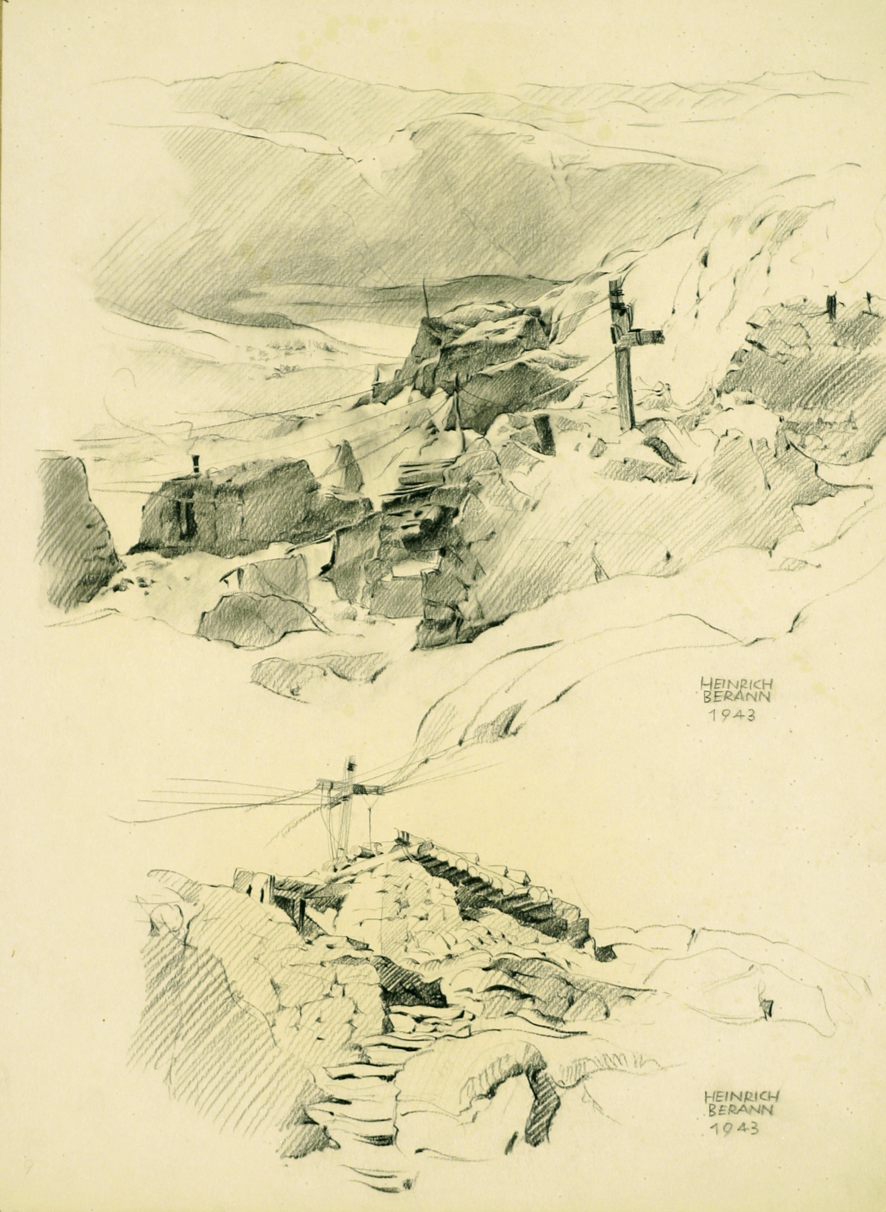 Shelters at the Tundra Front, 2 Sketches