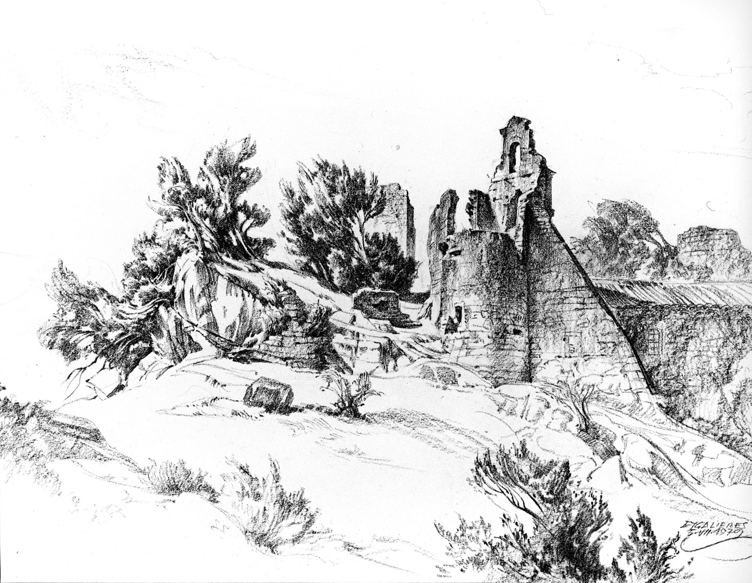 Ejgalieres, Kirchenruine bei
