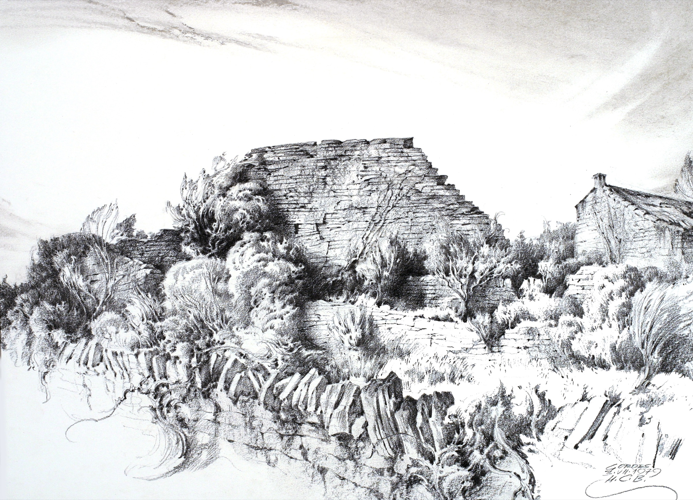 Gordes, altes Steinhaus in