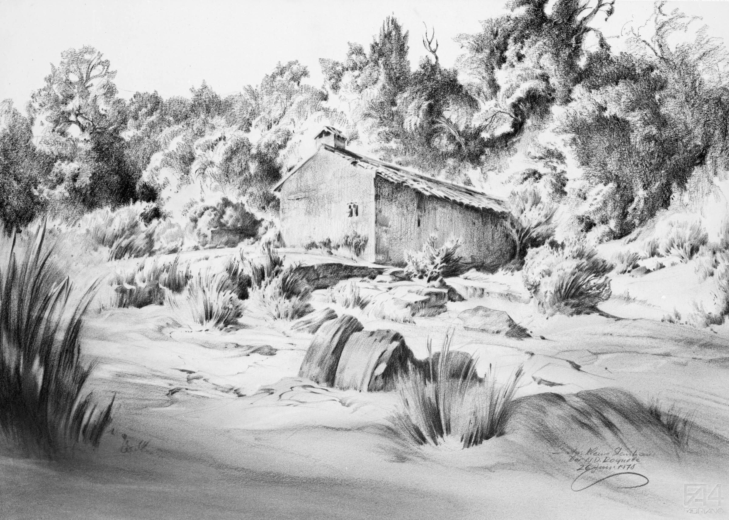 Roquette, The Little Stone House near Notre Dame Roquette
