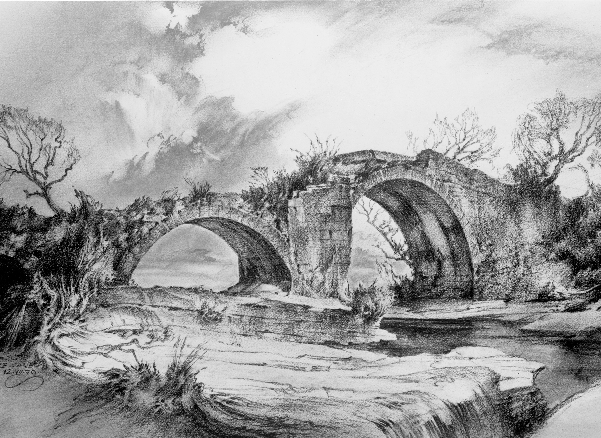Roman Bridge near Le Manes