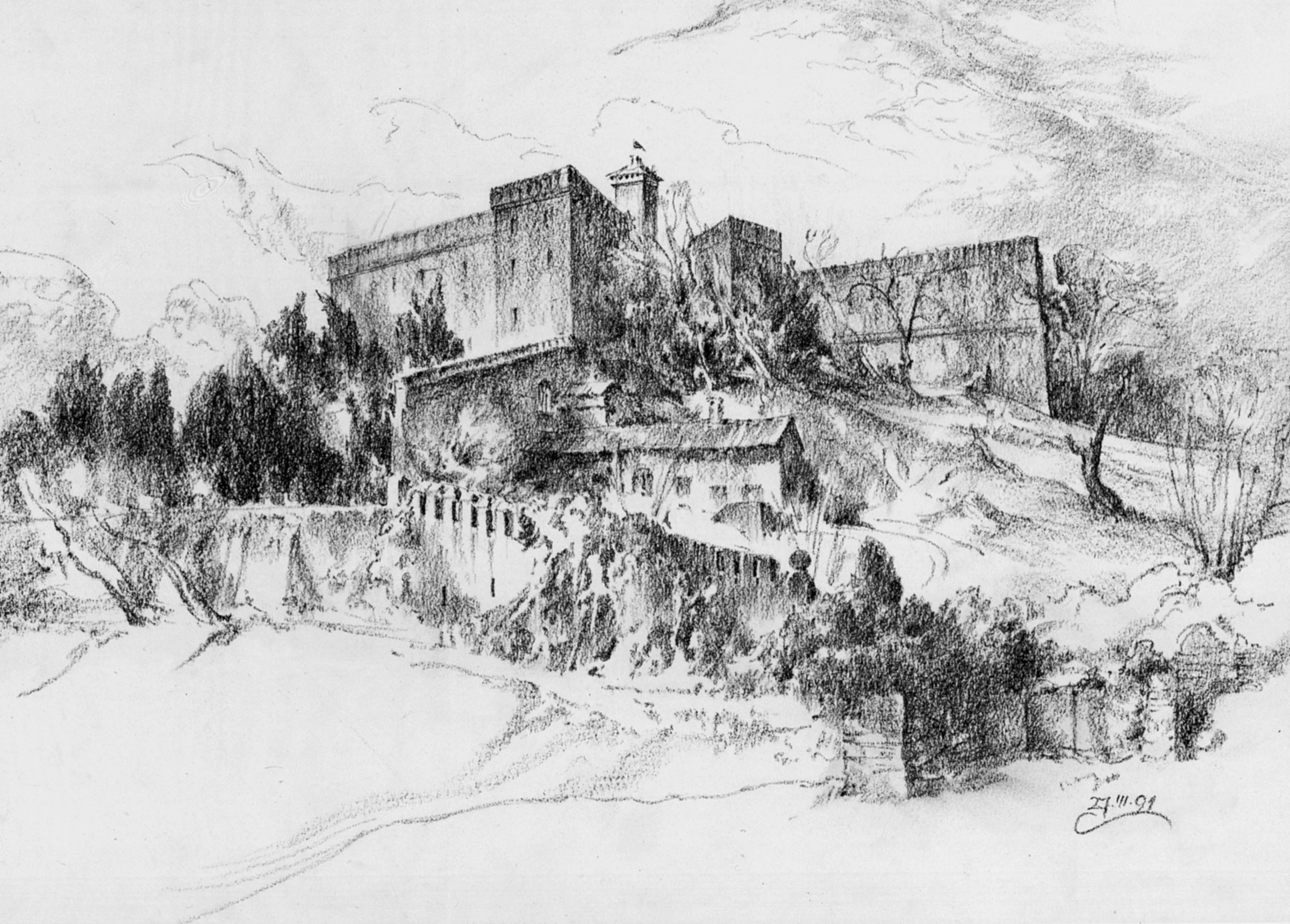 Castle near Montegrotto