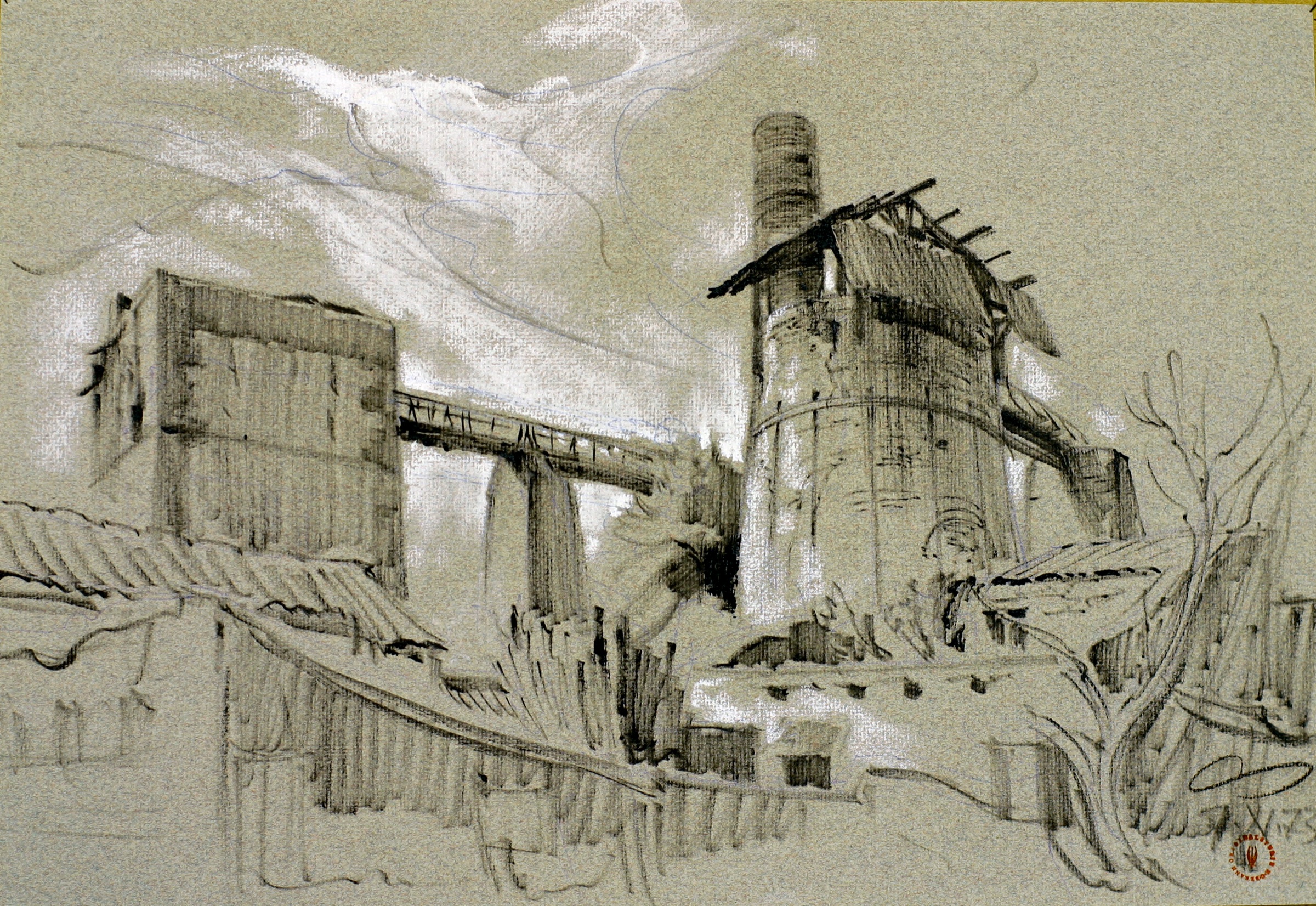 Old Lime Works near the Euganean Hills