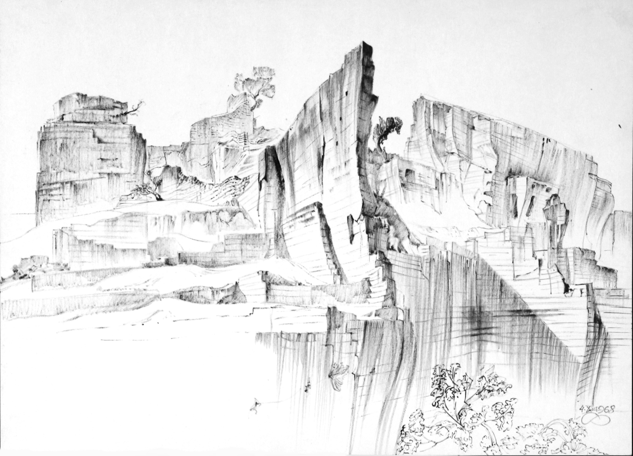 Matera, "The Wall" in the Quarry