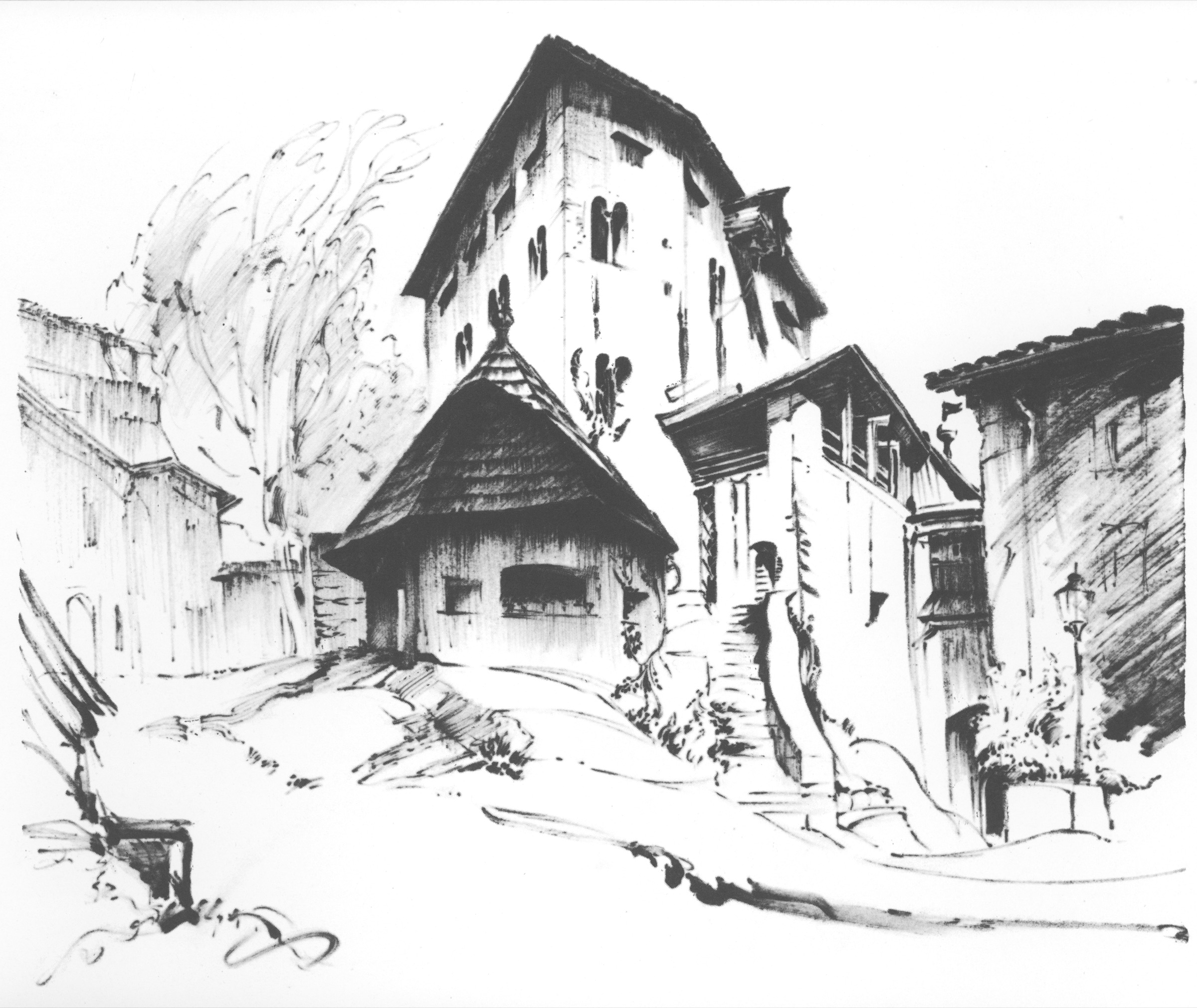 Innenhof im Schloss Taufers