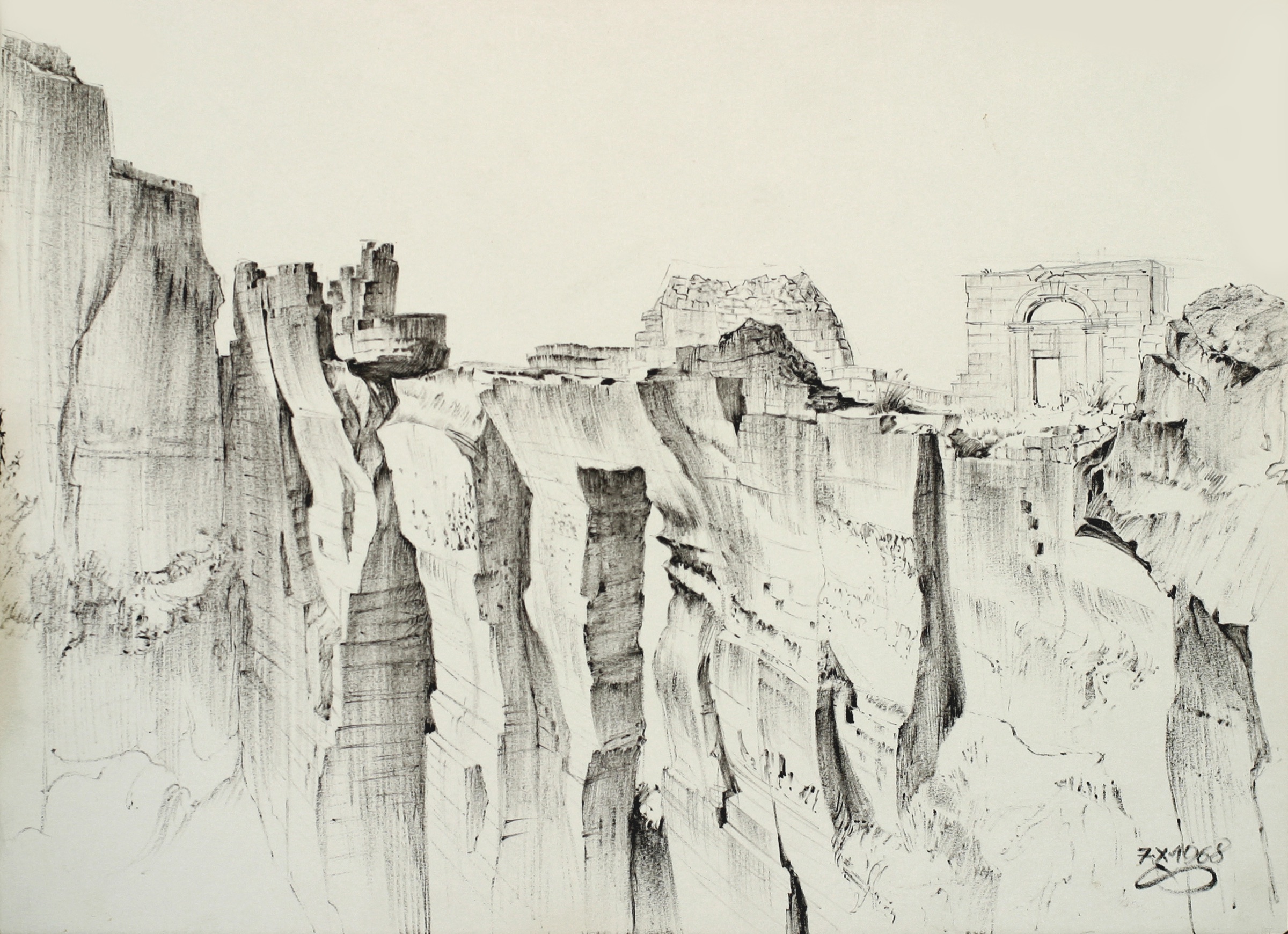 Bridge in the Quarries of Matera