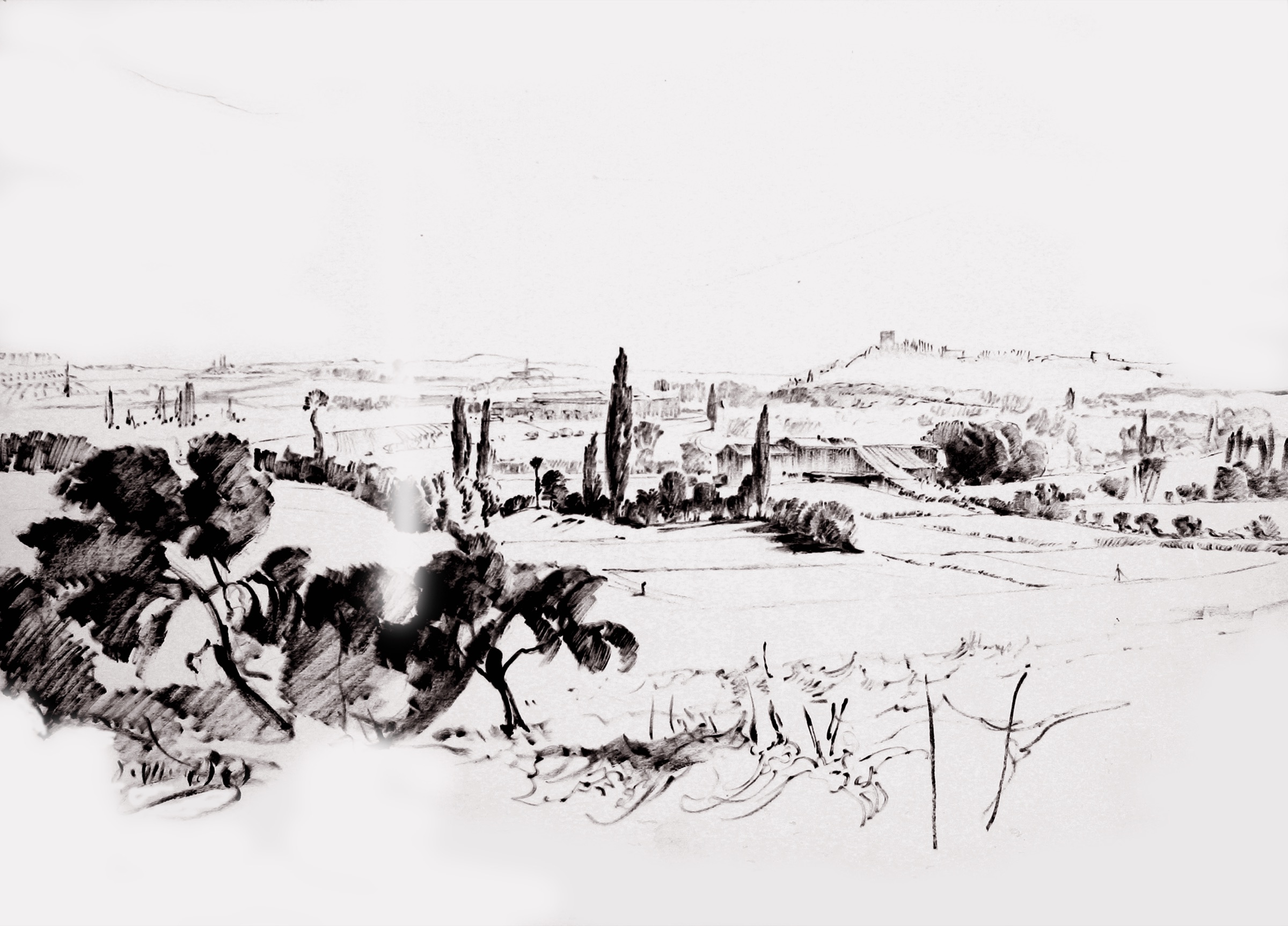 View toward the Hills of Solferino