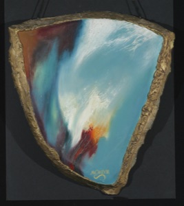 Medaillon, abstrakt