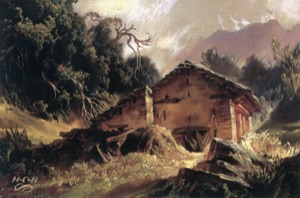 Barn in the Southern Alps