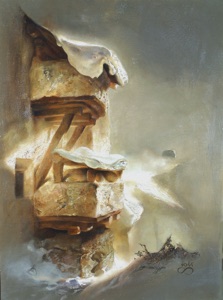 Verschneiter Backofen