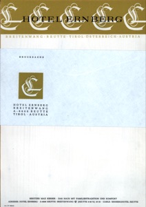 DR_29  Hotel Ernberg  Briefpapier