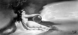 Girl Figure with Sphere