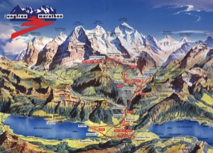 Aufdruck: "Jungfrau-Marathon"