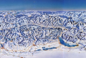 Ausschnitt: von Zürich bis zum Montblanc
