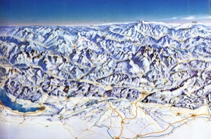 Ausschnitt: vom Gr. St. Bernhard bis Gap
