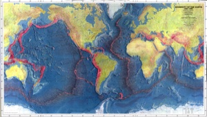 Ocean Floors, World Map, Seismic