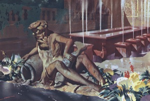 PR_012 Salzburg Brochure, Water God from Hellbrunn