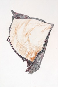 Clay Plaque with Abstract Lines