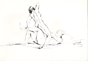 Erotische Skizze