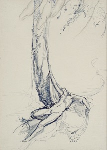 Reclining Figure under a Tree