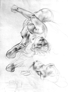 Nude Study for Wave Picture