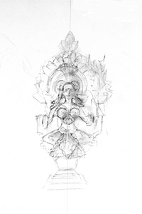 Buddhistische Gottheit