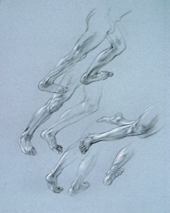 Studies of Legs and Feet