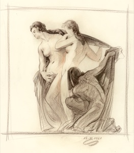 Three Figures for a Tondo