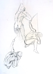 Adam, Studienskizzen zu,  1