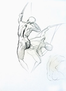 Adam, Studienskizzen zu,  3