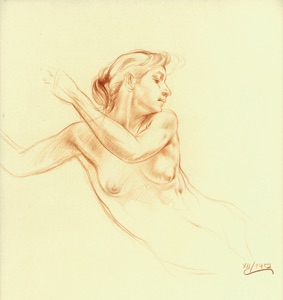 Nude Study, Head - Upper Body