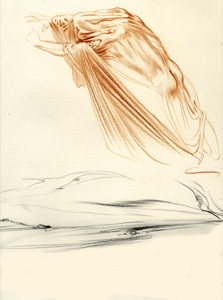 Human Mill, Study of a Veiled Figure