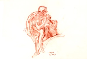 Lovers Alex and Kirsten