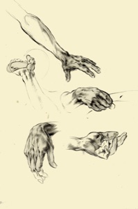 Handstudien, fünf