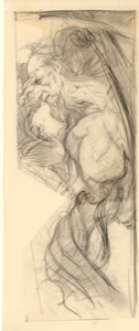 Susanne, Sketch for the Figure in the Right Side Panel