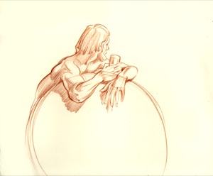 Man by the Sphere